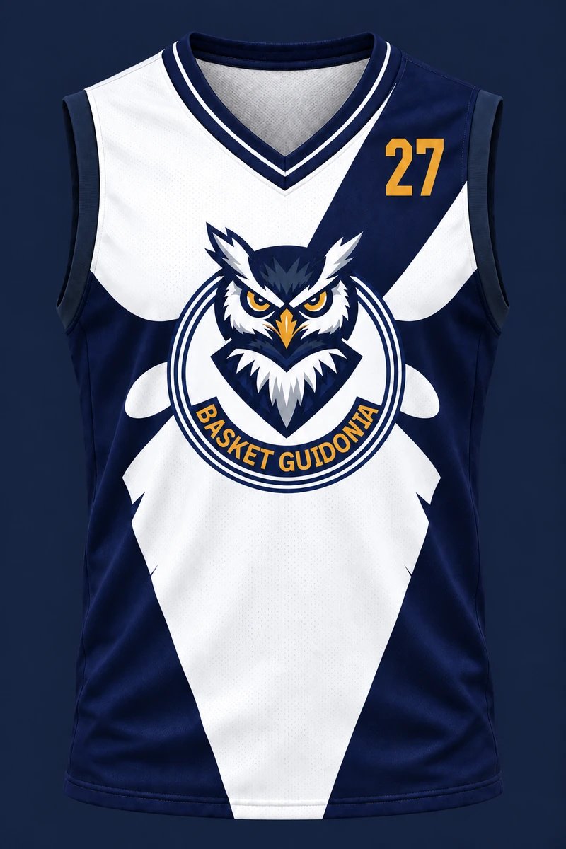 Divisa casa Basket Guidonia, fronte